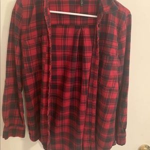 black and red flannel